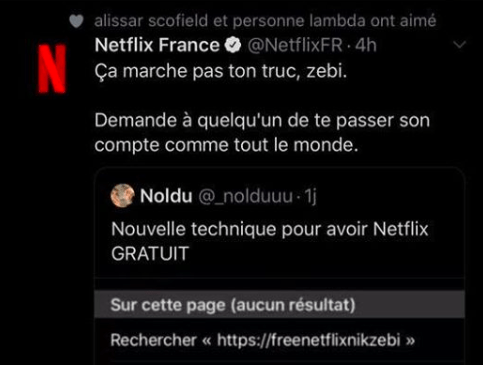 Netflix France, Twitter, community manager, drôle, humour, communication