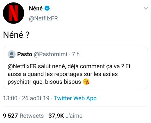 Netflix France, Twitter, community manager, drôle, humour, communication