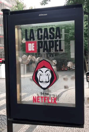 La Casa de Papel, Street marketing, Netflix, communication,