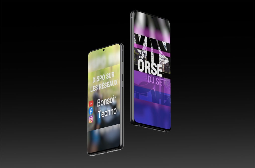 Bonsoir techno mockup teaser